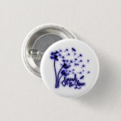 Verbreite die Liebe Löwenzahn und Libellen Button (Vorne & Hinten)