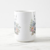 "Verbreite Freundlichkeit" Skelett-Friedenszeichen Kaffeetasse (Mittel)