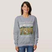 Verbreite Freundlichkeit wie Wildblumen.  Sweatshirt (Vorne ganz)