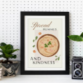 Verbreite Hummus und Güte Küchen Dekor Poster