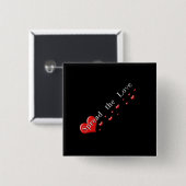 Verbreiten der Liebe Button (Vorne & Hinten)