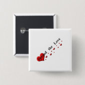 Verbreiten der Liebe Button (Vorne & Hinten)