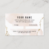 Verbreiten der Liebe-Referenzkarte Visitenkarte (Rückseite)