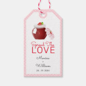 Verbreiten der Liebe Strawberry Jam | Hochzeitstif Geschenkanhänger (Vorderseite)