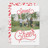 Verbreiten Sie Beifall Feiertagskarte (Vorne/Hinten)