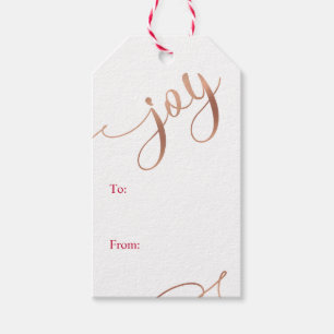 Verbreiten Sie das Weihnachtsfreude Minimalistic Geschenkanhänger