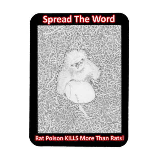 VERBREITEN SIE DAS WORT RAT POISON KILLS RETT WILD MAGNET (Vertikal)