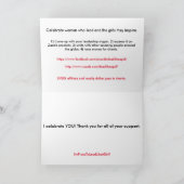 Verbreiten Sie das Wort und Ihre Anerkennung! Dankeskarte (Innenseite)