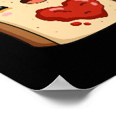 Verbreiten Sie die Liebe Funny Jam und Brot Puppe  Poster (Ecke)