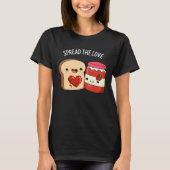 Verbreiten Sie die Liebe Funny Jam und Brot Puppe T-Shirt (Vorderseite)