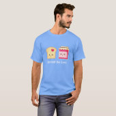 Verbreiten Sie die Liebe mit niedlichem Toast und T-Shirt (Vorne ganz)