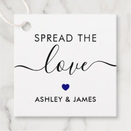 Verbreiten Sie die Liebe Tag, Hochzeitstag, Navy B Geschenkanhänger