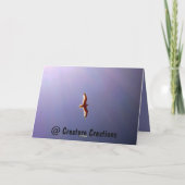 Verbreiten Sie Ihre Flügel-Gruß-Karte Karte (Rückseite)