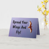 Verbreiten Sie Ihre Flügel-Gruß-Karte Karte (Gelbe Blume)