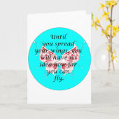 Verbreiten Sie Ihre Flügel Karte (Gelbe Blume)