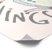 Verbreiten Sie Ihre Flügel Schmetterlinge Inspirie Poster (Ecke)