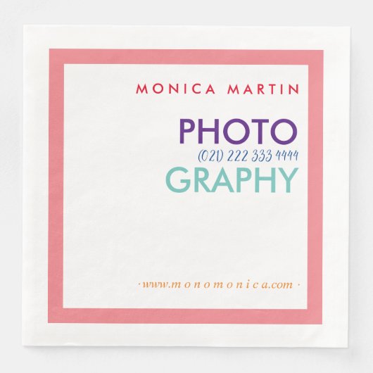 Verbreiten Sie Ihre Marke! Servietten (Vorderseite)