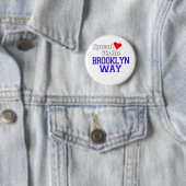 Verbreiten Sie Liebe die Brooklyn-Weise Button (Beispiel)