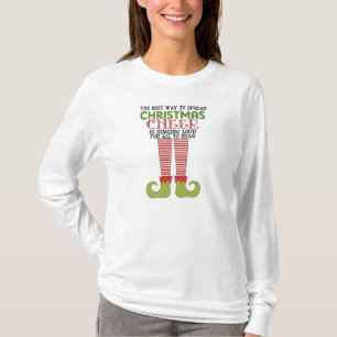 Verbreiten Sie Weihnachtsbeifall-Elf-Shirt T-Shirt