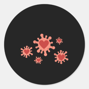 Verbreitet Freundlichkeit wie ein Virus ( auf eine Runder Aufkleber