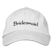 VERBREITETE BRIDESMAID WEDD CAP BESTICKTE KAPPE (Vorderseite)