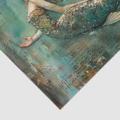 VERBREITETES MERMAID MIXED MEDIA DECOUPAGE SEIDENPAPIER (Ausschnitt)