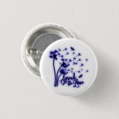 Verbreitung der Liebe Dandelion und Libellen Button (Vorne & Hinten)