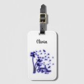 Verbreitung der Liebe Dandelion und Libellen Gepäckanhänger (Vorderseite Vertikal)