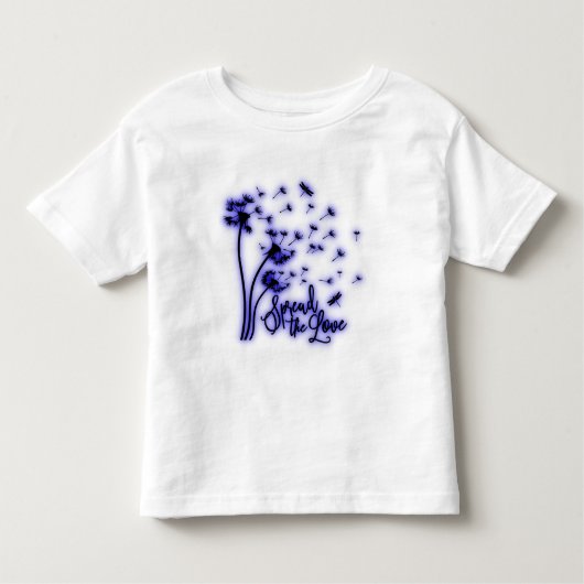 Verbreitung der Liebe Dandelion und Libellen Kleinkind T-shirt (Vorderseite)