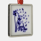 Verbreitung der Liebe Dandelion und Libellen Ornament Aus Metall (Rechts)