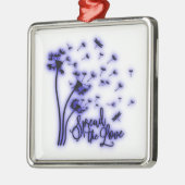 Verbreitung der Liebe Dandelion und Libellen Ornament Aus Metall (Links)