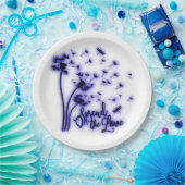 Verbreitung der Liebe Dandelion und Libellen Pappteller (Party)