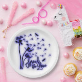 Verbreitung der Liebe Dandelion und Libellen Pappteller (Party)