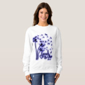Verbreitung der Liebe Dandelion und Libellen Sweatshirt (Vorne ganz)