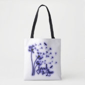 Verbreitung der Liebe Dandelion und Libellen Tasche (Vorderseite)