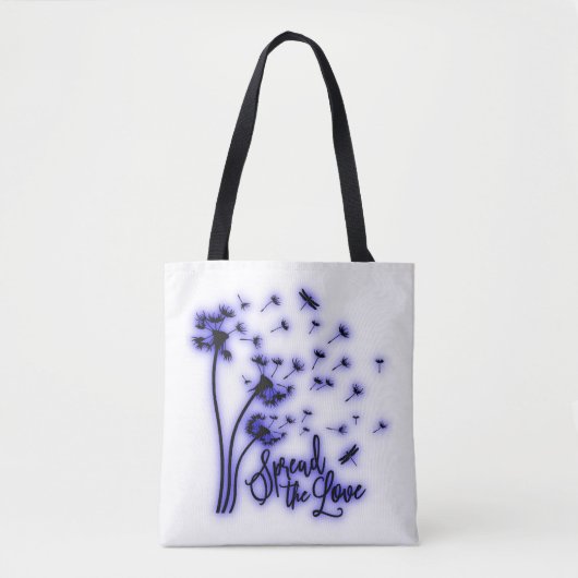 Verbreitung der Liebe Dandelion und Libellen Tasche (Vorderseite)