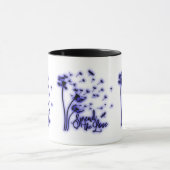 Verbreitung der Liebe Dandelion und Libellen Tasse (Zentrum)