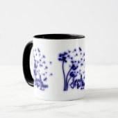 Verbreitung der Liebe Dandelion und Libellen Tasse (Vorderseite Links)