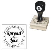 Verbreitung der Liebe, des Hochzeitdatums und der  Gummistempel (Stempel)