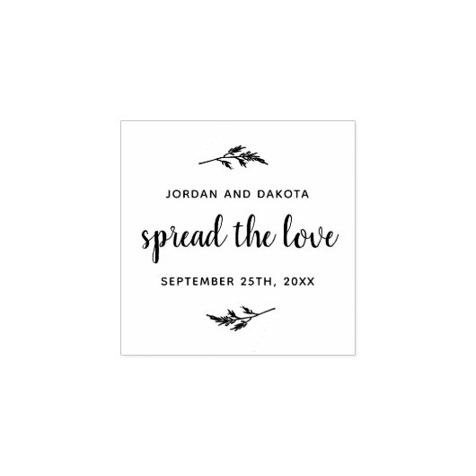 Verbreitung der Liebe | Individuelle Namen und Hoc Gummistempel (Prägung)