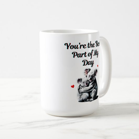 Verbreitung der Liebe 🐨 💖 Kaffeetasse (VorderseiteRechts)