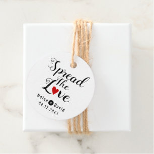 Verbreitung der Liebe Kalligraphie Rote Herzhochze Geschenkanhänger