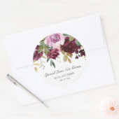 Verbreitung der Liebe nicht Germs Moody Pum Floral Runder Aufkleber (Umschlag)