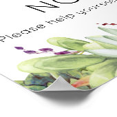 Verbreitung der Liebe nicht Keime Sukkulare Wasser Poster (Ecke)