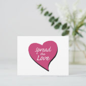 Verbreitung der Liebe Postkarte (Stehend Vorderseite)