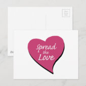 Verbreitung der Liebe Postkarte (Vorne/Hinten)