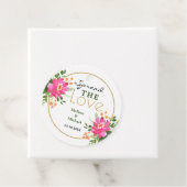 Verbreitung der Liebe Rosa Blumenzehen Geschenkanhänger (Beispiel)