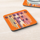 Verbreitung der Liebe schmolzene Farben Positive Z Getränkeuntersetzer (Linke Seite)