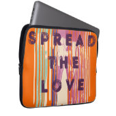 Verbreitung der Liebe schmolzene Farben Positive Z Laptopschutzhülle (Vorne Rechts)