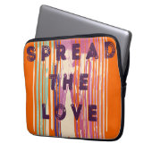 Verbreitung der Liebe schmolzene Farben Positive Z Laptopschutzhülle (Vorderseite Links)